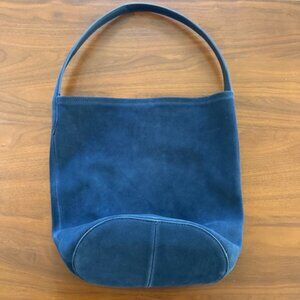 J. Crew Navy Suede Shoulder Bag